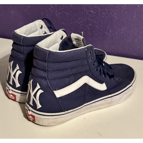 Vans Other - Vans Sk8-Hi MLB New York Yankees Men's 12 Shoes Baseball Excellent Rare